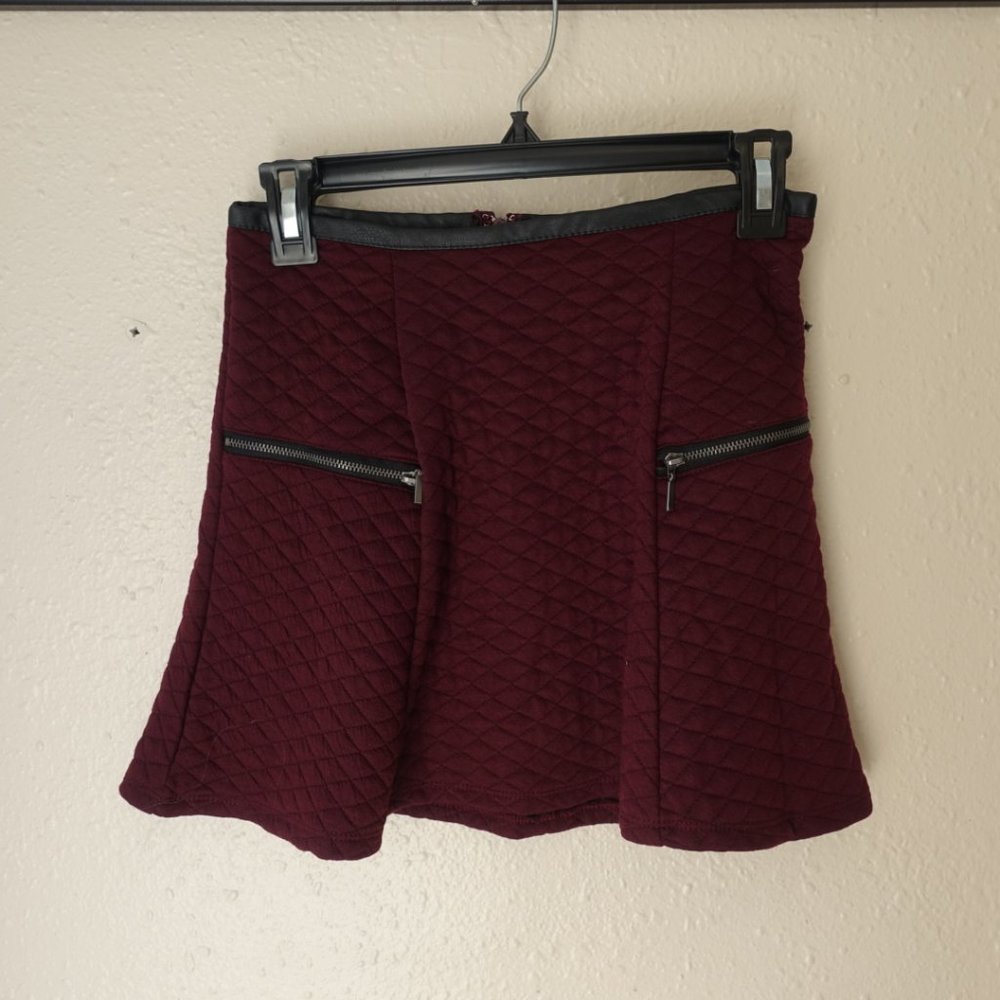 Burgundy Skirt